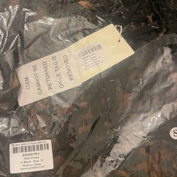 JOYFOLIE HOLLI LACE DRESS IN BLACK NWT SMALL - Picture 9 of 9